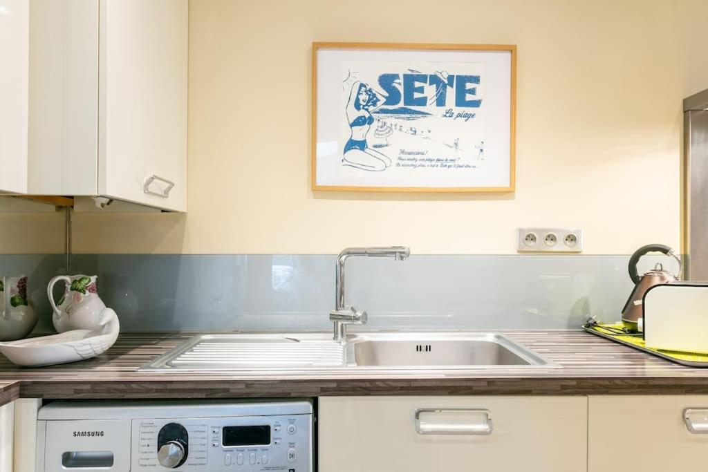 Appartement T4 Centre Ville Sete Tout Confort 3 Chambres ภายนอก รูปภาพ